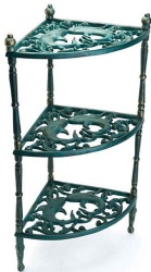3 Tier Metal Sector Shaped Plant Stand Storage Rack Shelf Pot Holder for Indoor Outdoor Use,Wrought Iron Plant Stand
