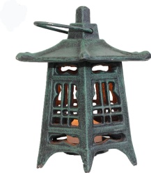 Cast Iron Pagoda Candle Holder