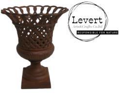 Antique Urn Planter Pedestal Vase Rustic Metal Classic Urn Planter Flower Vase Bowl for Tabletop Decoration