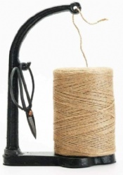 Cast Iron Jute Dispenser - Antique Black String Holder