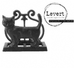 Cat Statue Decoration Hot Sale Antique Hand-crafted  Cast Iron Napkin Holder Organizer for Kitchen Restaurant Home Decor