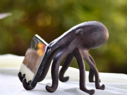 Heavy Duty Cast Iron Octopus Cell Phone Holder Phone Stand