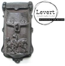 Lockable Heavy Cast Iron Vintage Style Metal Mailbox Postbox Letter Box Mail Post with Three Running Horses Design
