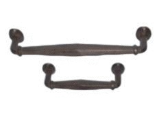 Lot of 2 Vintage Rustic Cast Iron Antique Style Fancy Barn Handle, Gate Pull, Shed Door Handles Decor