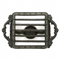 Square Cast Iron Teapot Dish Warmer Stable Holder for Tealight Stand Tealight Warmer Decorative Stove for Villa Yard Balcony