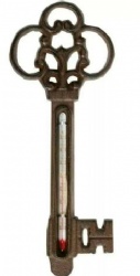 Thermometer Wall Thermometer Key Cast Iron Temperature Outdoor Thermometer